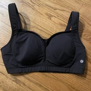 Lululemon Black TaTa Tamer sports bra